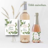 Pálinkás üveg matrica, ajándék esküvőre