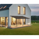 PALRAM CAPRI 5400 KERTI TERASZ ELŐTETŐ, PERGOLA,SZÜRKE 705601-akár összeszerelve