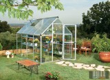 Palram Hybrid 6' x 8' Ezüst színű üvegház 250x185x209 cm