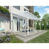 PALRAM SIERRA 4200 KERTI TERASZ ELŐTETŐ, PERGOLA ,FEHÉR 702640-akár összeszerelv