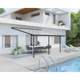 PALRAM SIERRA 5400 KERTI TERASZ ELŐTETŐ, PERGOLA,SZÜRKE 703122-akár összeszerelv
