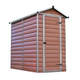 PALRAM SKYLIGHT 4X6 BARNA - KERTI HÁZ, SZERSZÁM TÁROLÓ - akár összeszereléssel