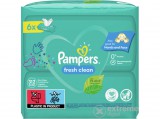 Pampers Fresh Clean nedves törlőkendő, 6 x 52 db