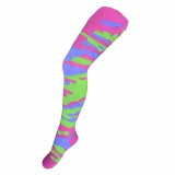 Pamut harisnyanadrág New Baby terepmintás zöld - rózsaszín