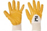 Pamut nitrilbe mártott kesztyű sárga HARRIER 10-es