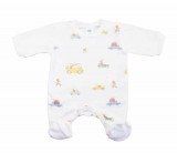 Pamut rugdalózó, vékony, Autós mintával