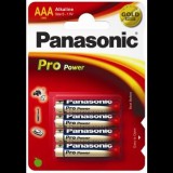Panasonic 1.5V Alkáli AAA ceruza elem Pro power (4db / csomag) (LR03PPG/4BP) (LR03PPG/4BP)