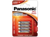 PANASONIC 4db AAA/mikro tartós alkáli elem 1,5 V