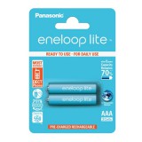 Panasonic Eneloop Lite ceruza akkumulátor (2 db, 550 mAh, Ni-MH, AAA)