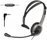 Panasonic Kezelői fejhallgató és mikrofon vezetékes és DECT telefonokhoz, hangerő szabályzó,némítás KX-TCA430