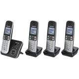 Panasonic KX-TG6824GB telefon DECT telefon Hívóazonosító Fekete, Ezüst