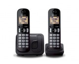 Panasonic kx-tgc212pdb telefon készülék (vezeték nélküli, 1 bázis, 2 kézibeszél&#337;) fekete