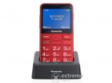 Panasonic KX-TU155EXRN kártyafüggetlen mobiltelefon idősek számára, Red