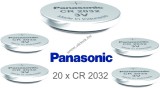Panasonic Lithium gombelem CR2032 / DL2032 / ECR2032 20db/csom.