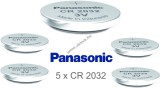 Panasonic Lithium gombelem CR2032 / DL2032 / ECR2032 5db/csom.