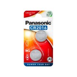 Panasonic lítium gombelem (2 db, 3V, CR2016)