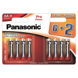 Panasonic LR6PPG/8BW 6+2F 1,5V AA/ceruza tartós alkáli elem 8 db/csomag