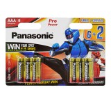 PANASONIC PRO POWER tartós elem (AAA, LR03PPG/8BW, 1.5V, alkáli) 8db/csomag