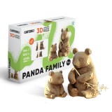 Panda család  karton puzzle (Cartonic)