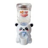 Panda formájú vízadagoló gyerekeknek – mechanikusan működő mini italadagoló műanyag pohárral 18 cm
