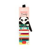 Pandás könyves, gumis könyvjelző, (LEGAMI - STATIONERY, 17,5x4,7 cm)