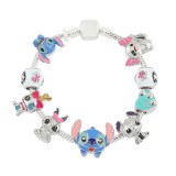 Pandora stílusú Stitch charm karkötő