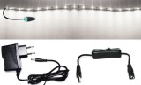 Pannon LED 1m hosszú 15Wattos, lengő kapcsolós, 24V adapteres hidegfehér LED szalag (60db P2835 SMD LED)