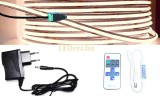 Pannon LED 1m hosszú 15Wattos, RF távirányítós, mini vezérlős, 24V adapteres középfehér LED szalag (252db SOB LED)