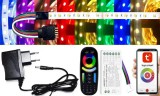 Pannon LED 1m hosszú 16Wattos, wifi-s 4 zónás FUT092 RF távirányítós, adapteres RGBWW LED szalag (60db 5050 SMD LED)