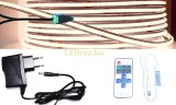 Pannon LED 2x1m hosszú 30Wattos, RF távirányítós, mini vezérlős, 24V adapteres középfehér LED szalag (504db SOB LED)