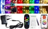 Pannon LED 2x1m hosszú 32Wattos, wifi-s 4 zónás FUT092 RF távirányítós, adapteres RGBNW LED szalag (120db 5050 SMD LED)
