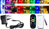 Pannon LED 2x3m hosszú 72Wattos, 4 zónás FUT092 RF távirányítós, adapteres RGBWW LED szalag (360db 5050 SMD LED)
