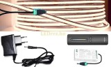 Pannon LED 2x5m hosszú 80Wattos, RF C3 1-zónás távirányítós, vezérlős, 24V adapteres középfehér LED szalag (2520db SOB LED)