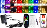 Pannon LED 3m hosszú 36Wattos, wifi-s 4 zónás FUT092 RF távirányítós, adapteres RGBNW LED szalag (180db 5050 SMD LED)