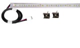Pannon LED 50cm-es 9 Wattos, 24 Voltos RGBWW LED átlátszó keskeny alumínium profilban, tápegység nélkül, 2 méteres vezetékkel (30db 5050 SMD LED)