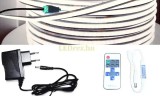 Pannon LED 5m hosszú 40Wattos, RF távirányítós, mini vezérlős, 24V adapteres hidegfehér LED szalag (1260db SOB LED)
