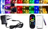 Pannon LED 5m hosszú 52Wattos, 4 zónás FUT092 RF távirányítós, adapteres RGBWW LED szalag (300db 5050 SMD LED)