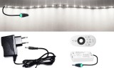 Pannon LED 6m hosszú 34Wattos, RF 4 zónás FUT007 távirányítós, vezérlős, 24V adapteres hidegfehér LED szalag (360db L2835 SMD LED)