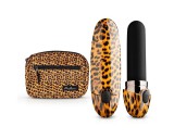 Panthra Asha - akkus rúzs vibrátor (leopárd-fekete)