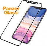 PanzerGlass Apple iPhone XR/11 Tokbarát Edzett üveg kijelzővédő, kamera borítóval, fekete kerettel