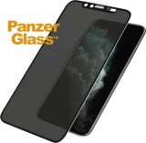 PanzerGlass Apple iPhone Xs Max / 11 Pro Max Tokbarát Edzett üveg kijelzővédő, kamera borítóval, betekintésgátló szűrővel, fekete kerettel