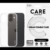 PanzerGlass CARE Apple iPhone 16 Combat átlátszó nem sárguló tok (1353)
