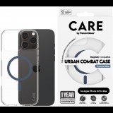 PanzerGlass CARE Apple iPhone 16 Pro Max MagSafe Urban Combat átlátszó/kék nem sárguló tok (1368)