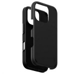 PANZERGLASS CARE DOUBLE DEFENSE szilikon telefonvédő (ütésállóság, műanyag keret, ultravékony, kameravédő) FEKETE Apple iPhone 16 Pro