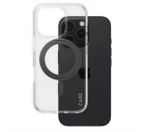 PANZERGLASS CARE KICKSTAND CASE szilikon telefonvédő (ütésállóság, kameravédő, MagSafe, kitámasztó) FEKETE Apple iPhone 16 Pro