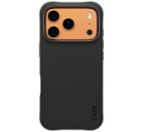 PANZERGLASS CARE SAMBA szilikon telefonvédő (ütésállóság, légpárnás sarok, kameravédő, MagSafe) FEKETE Apple iPhone 17 Pro