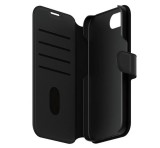 PANZERGLASS CARE TANGO TWO-IN-ONE tok álló, bőr hatású (FLIP, oldalra nyíló, MagSafe, kivehető telefonvédő) FEKETE Apple iPhone 16e