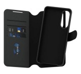 PANZERGLASS CARE TANGO TWO-IN-ONE tok álló, bőr hatású (FLIP, oldalra nyíló, wireless, kivehető telefonvédő) FEKETE Samsung Galaxy S25 Edge (SM-S937)