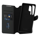 PANZERGLASS CARE TANGO TWO-IN-ONE tok álló, bőr hatású (FLIP, oldalra nyíló, wireless, kivehető telefonvédő) FEKETE Samsung Galaxy S25 Ultra (SM-S938)