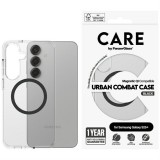 PanzerGlass Flagship Urban Combat Black QI MagSafe-kompatibilis tok Samsung Galaxy S25 Plus - átlátszó